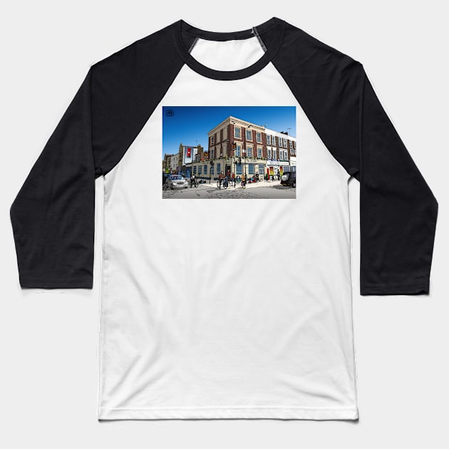 London Blue Sky Baseball T-Shirt by matjackson